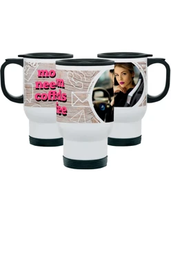 Термокружка с принтом "Mom needs coffee"#1