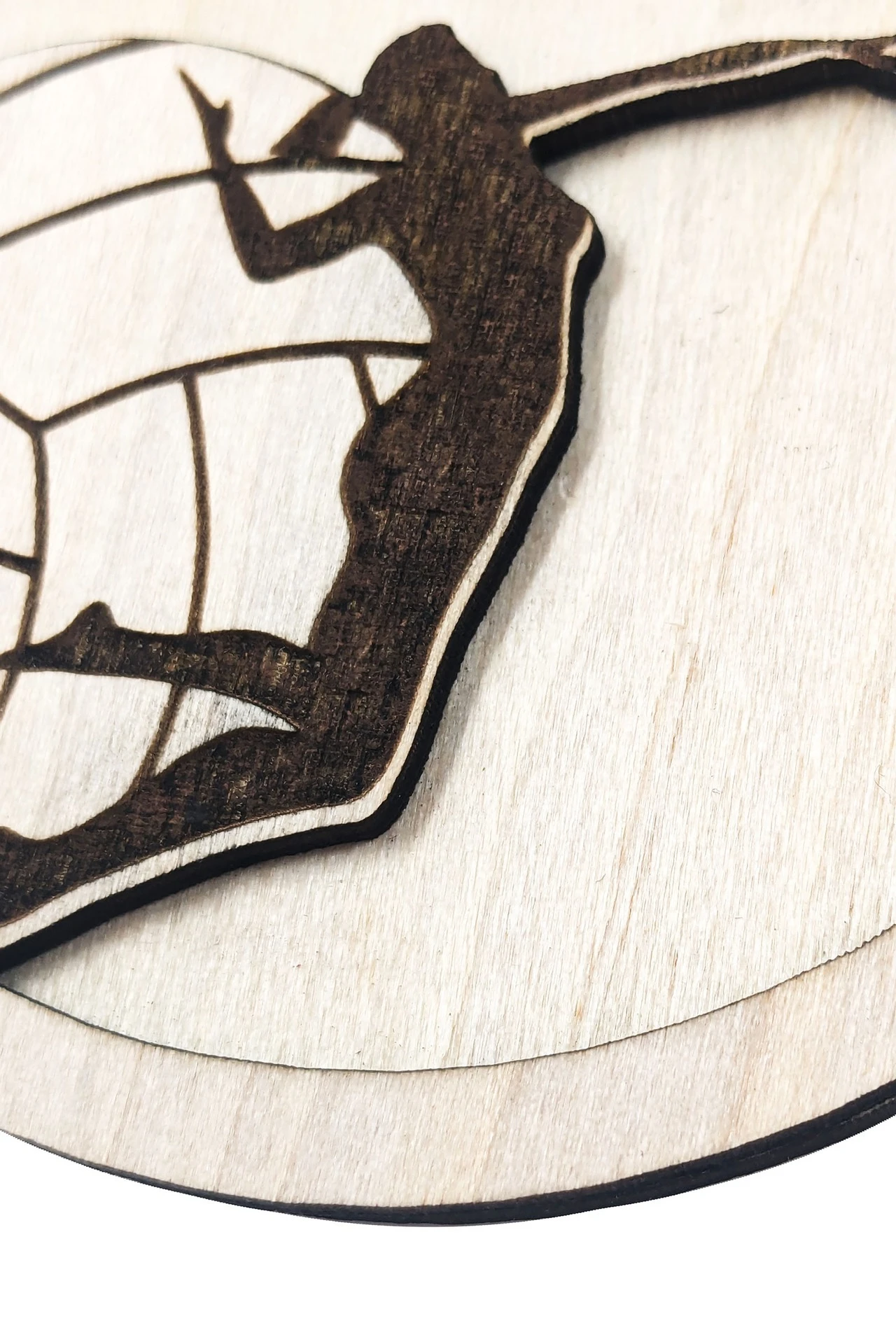 Медаль из фанеры Круг МФ9009 90 мм двухслойная с гравировкой#2