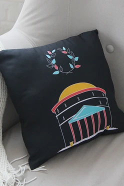 Купить подушку 40х40 см, с принтом "Parthenon"