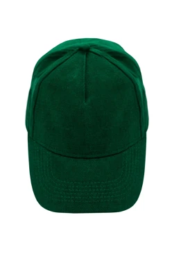 Купить бейсболку Спайк пятиклинку взрослая, однотонная зеленая
