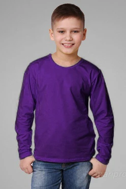 Купить лонгслив Атлетик Плюс детский фиолетовый