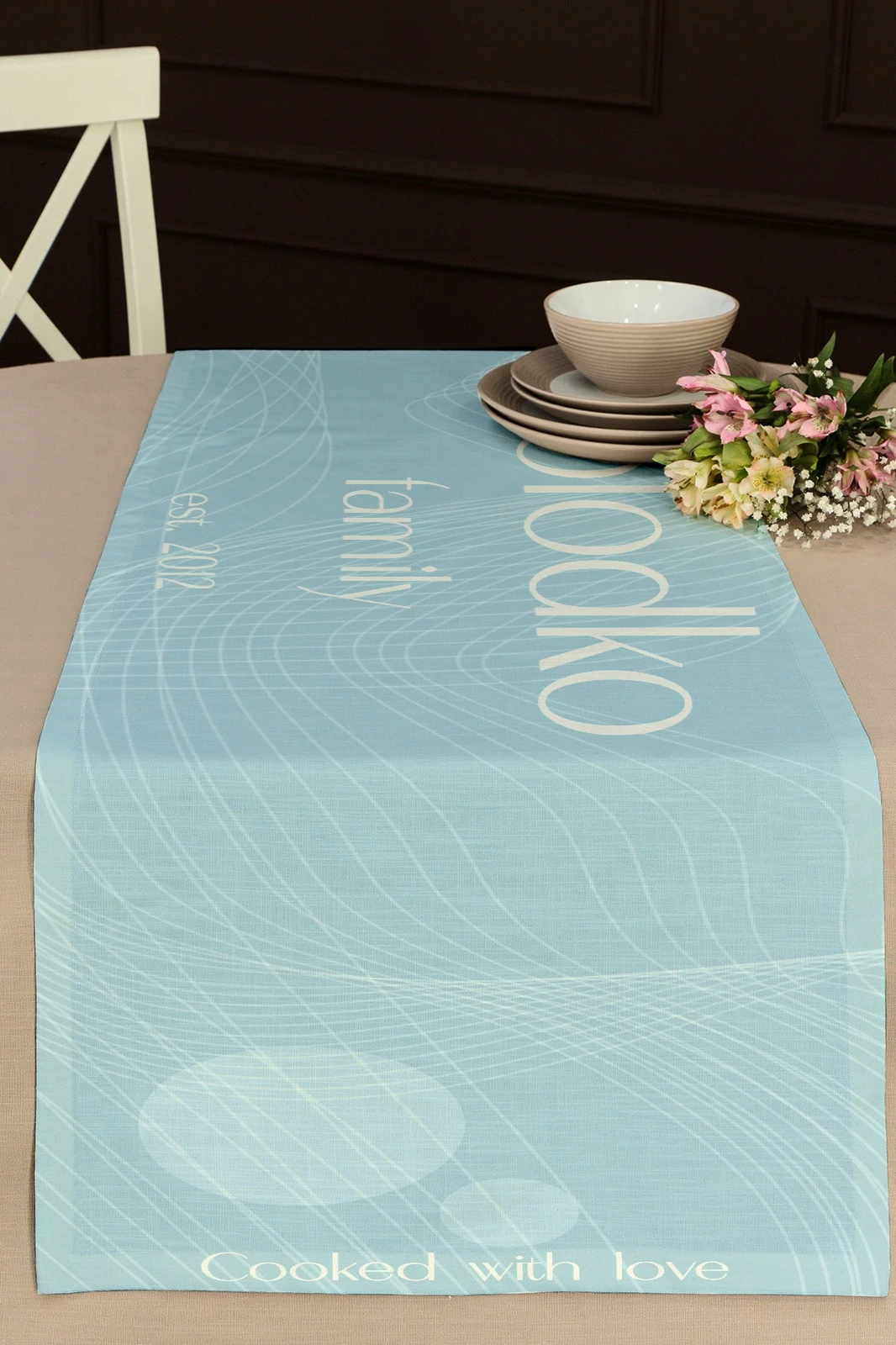 Раннер прямоугольный 50х200 см, с полной запечаткой (полиэстер)