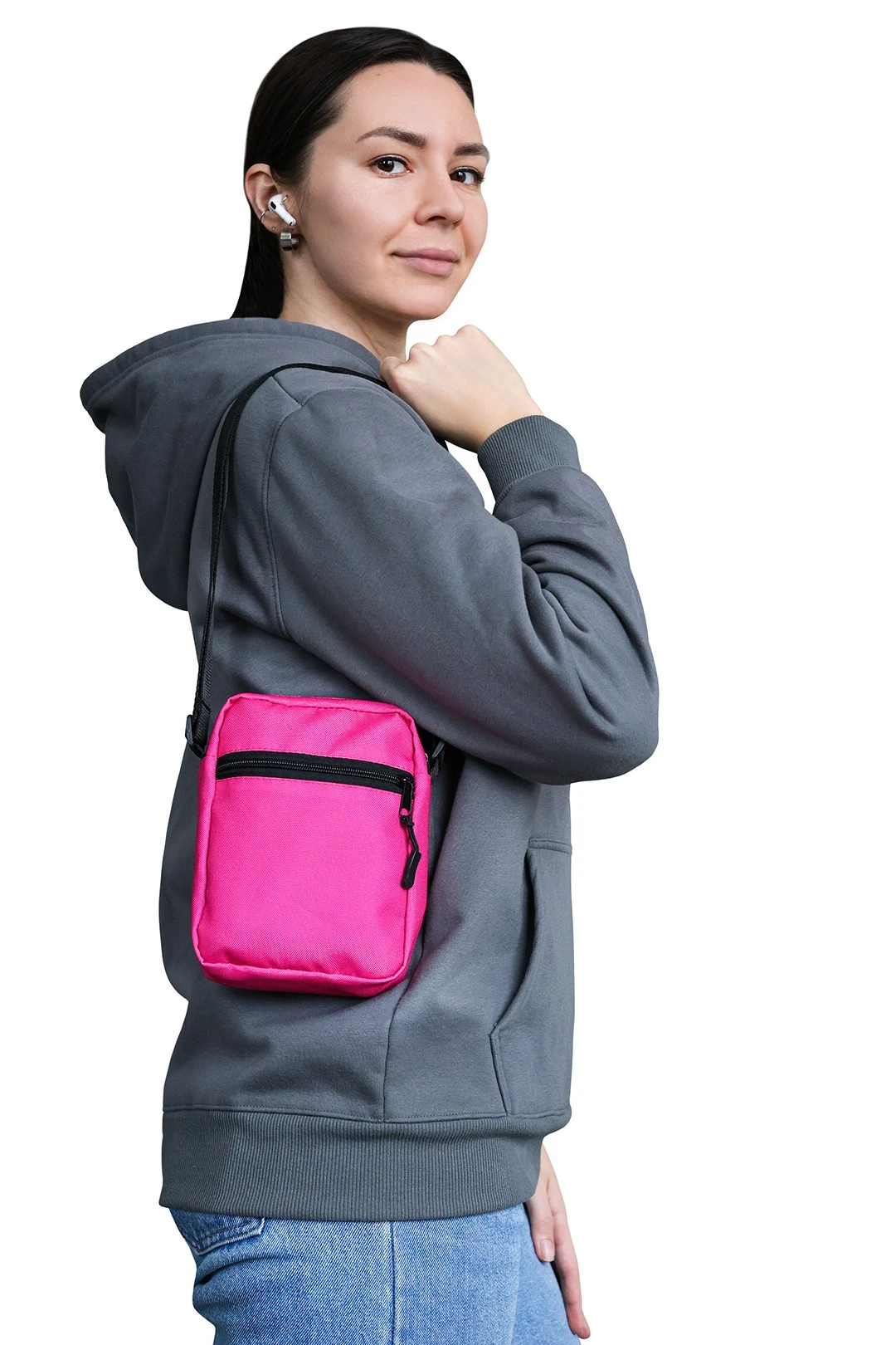 Сумка-мессенджер Ризе, с полной запечаткой "Fuchsia"#6