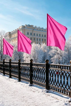 Купить Флаг расцвечивания 90х135 см, розовый