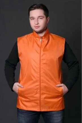 Купить жилет Брайт однотонный оранжевый