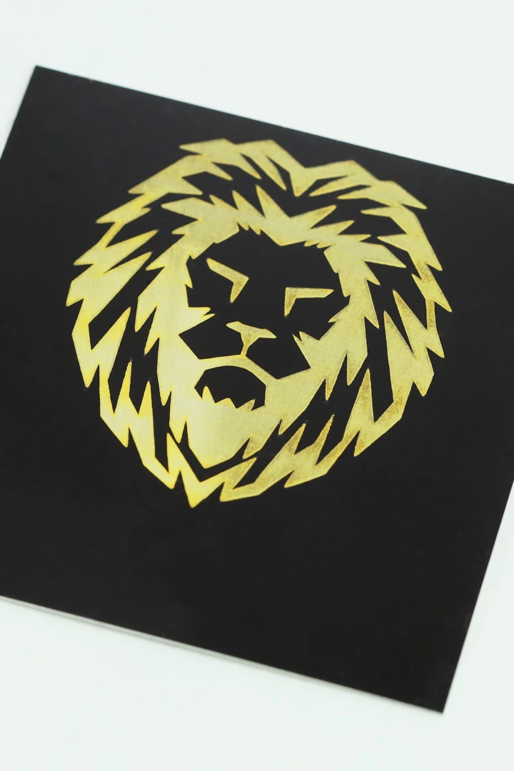 Купить алюминий глянцевый 200х300 мм 0,55 мм, черный/светлое золото