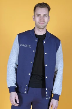 Купить бомбер Стайл унисекс однотонный "New York"