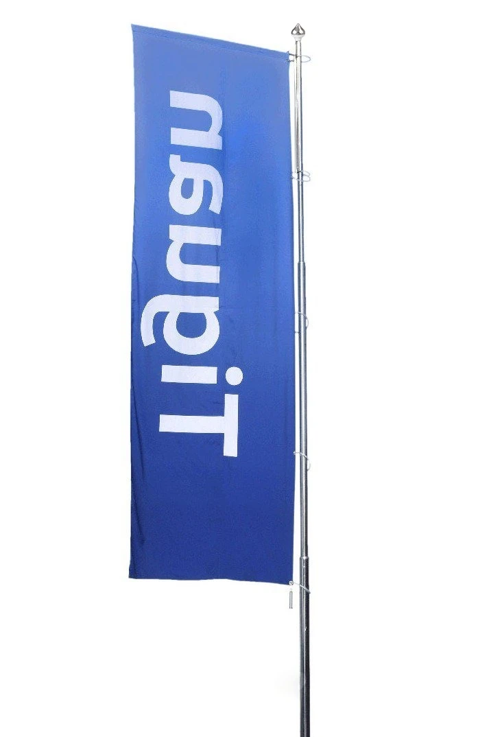 Флагшток из нержавеющей стали с плечом с закрытым механизмом 11 м, Гамма#2