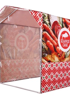 Тент с полной запечаткой (с козырьком) 2х2 м#1 Тент с полной запечаткой (с козырьком) 2х2 м#1