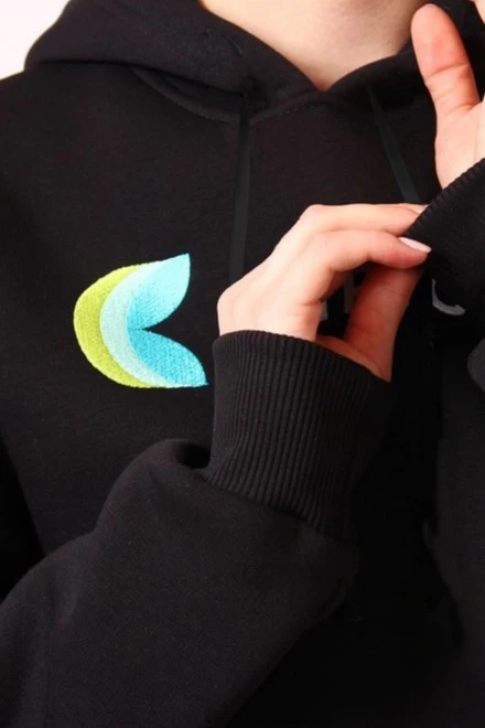 Худи Майк из футера унисекс, однотонная "Cryptoyrd"#2