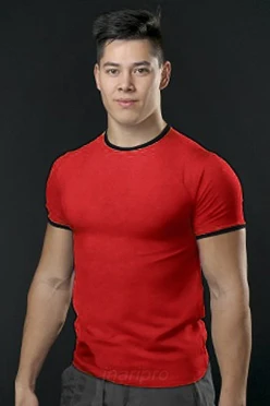 Купить черно-красную футболку Атлетик унисекс