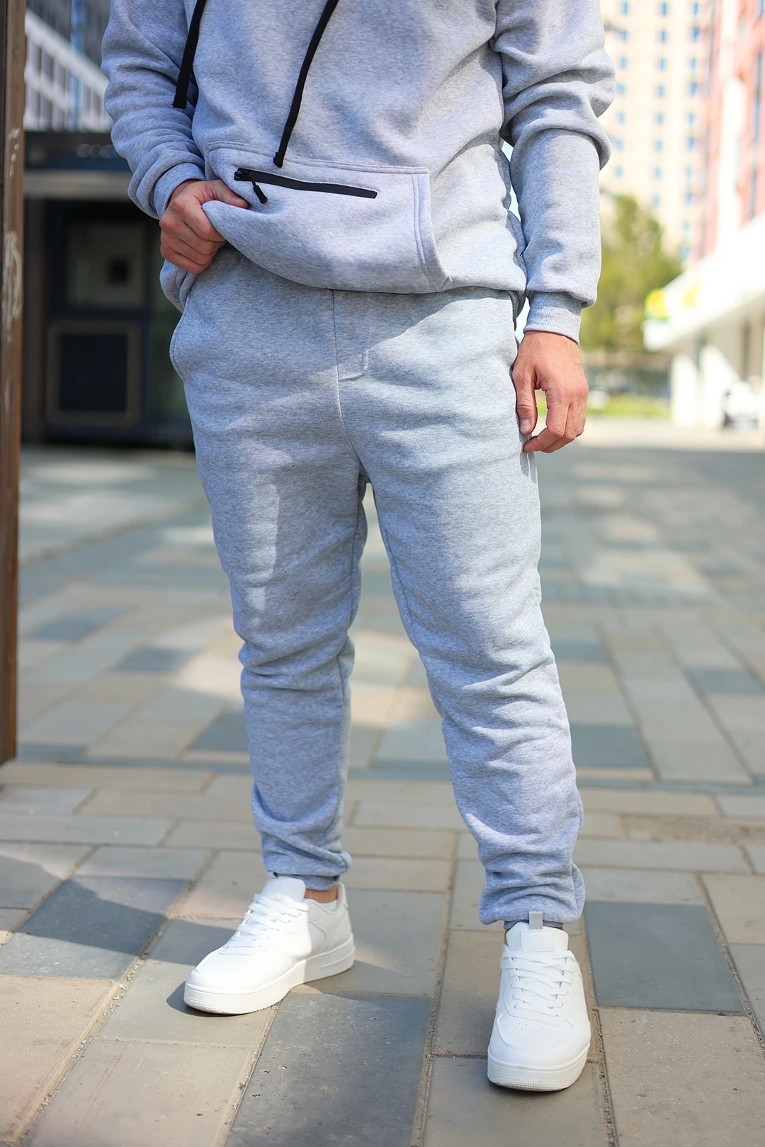 Купить брюки Эдди из футера унисекс, однотонные