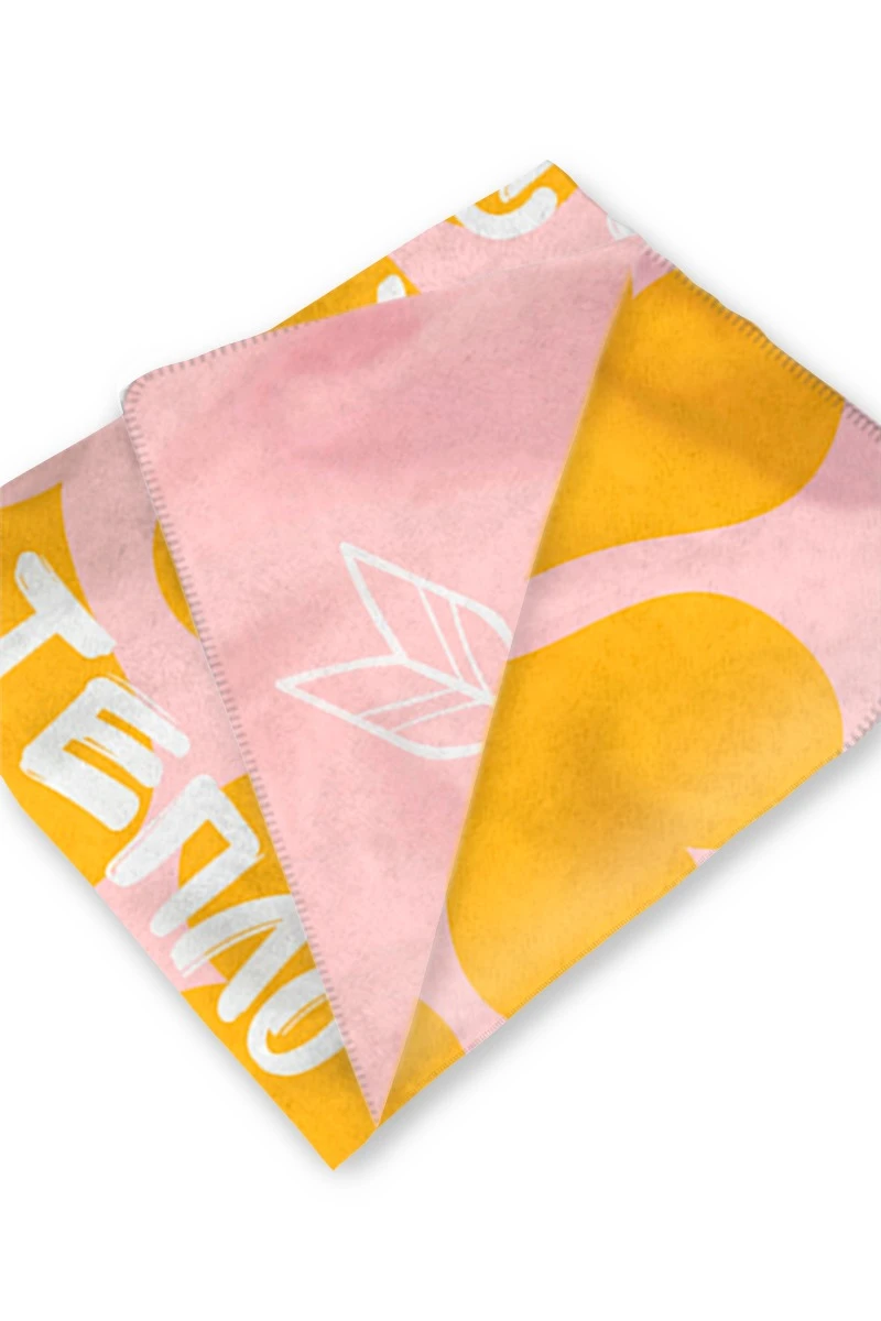 Плед Палитра флисовый 150х170 см, с принтом "I feel comfortable and warm with you"#1