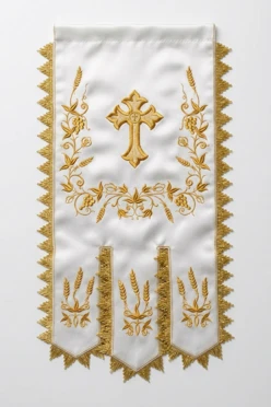 Купить хоругвь вышитую 50х110 см "Ornate Embroidered Cross"