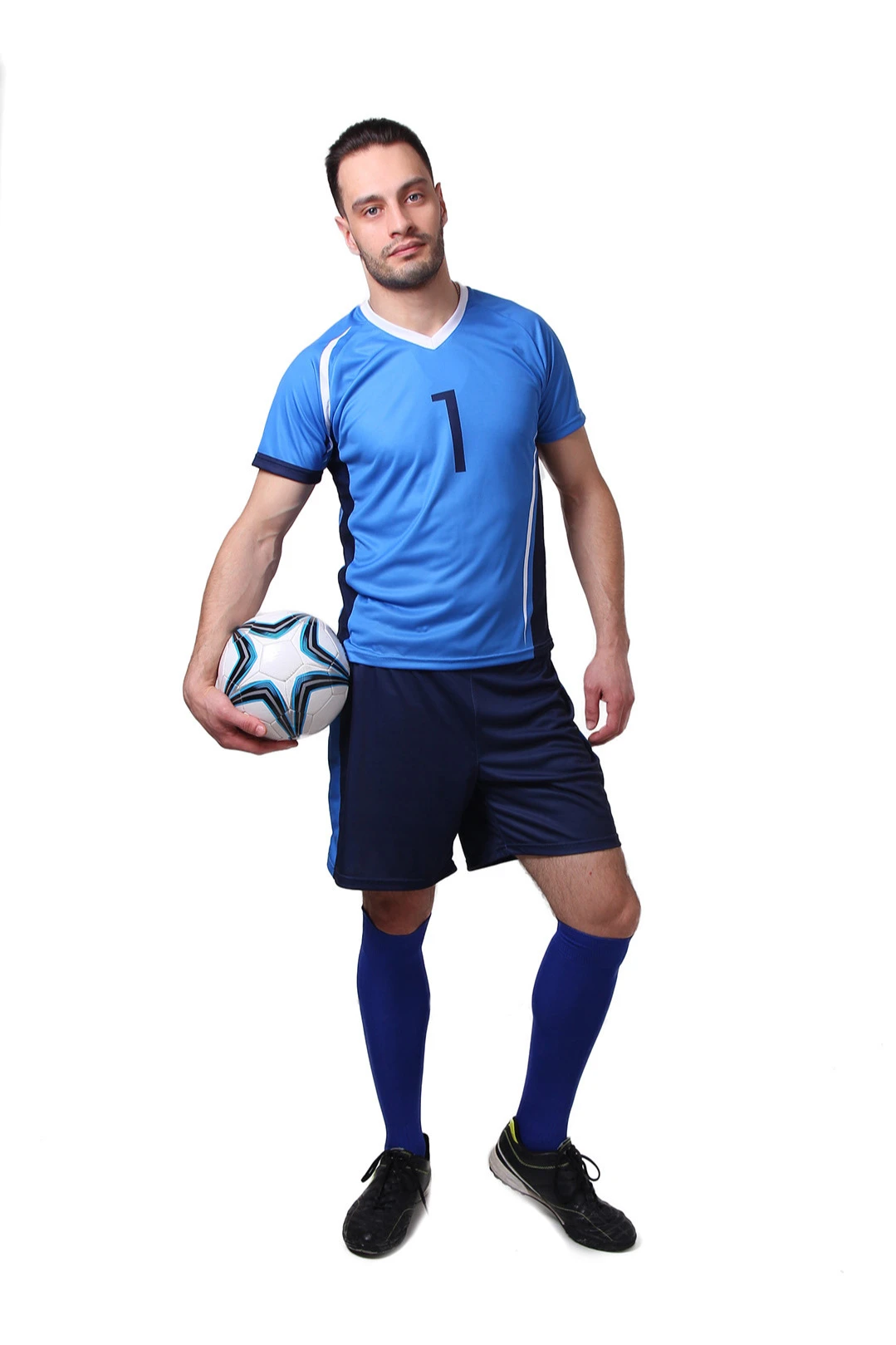 Купить гетры футбольные синие