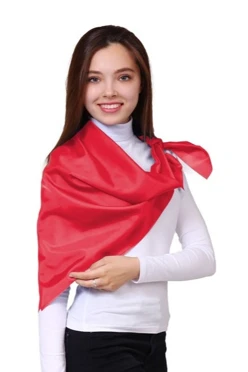 Купить платок Фантазия 90х90 см красный