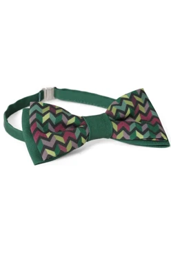 Купить галстук-бабочку Фэшн мужскую "Green pattern"