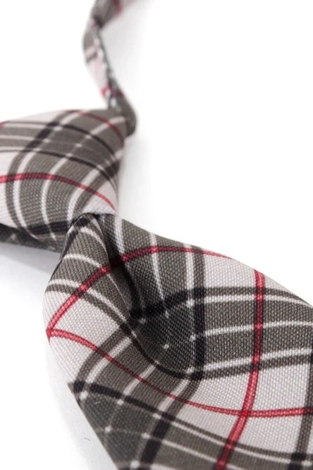 Галстук Райт на фурнитуре мужской, с полной запечаткой "Tartan"#1