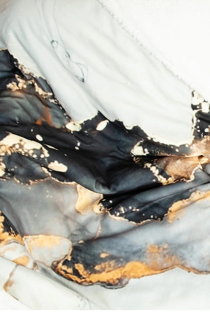 Купить плед Слипи флисовый 140х170 см (двухслойный), с принтом "Mramor"