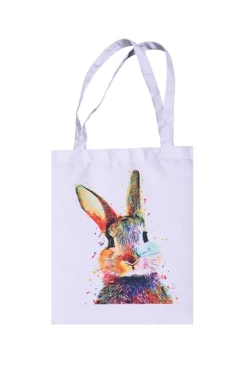 Купить сумку Румми из канваса 35х45 см, печать с одной стороны "Кролик"