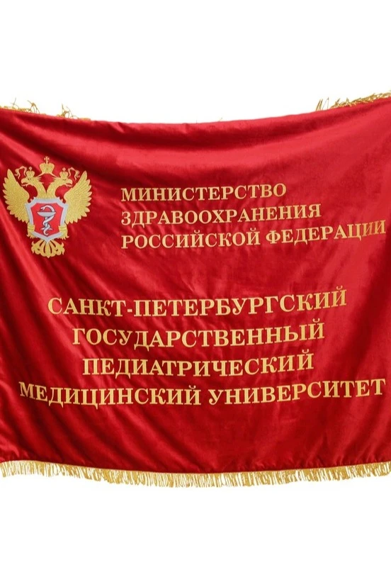 Знамя министерство здравоохранения вышитое на бархате 100х150 см#4
