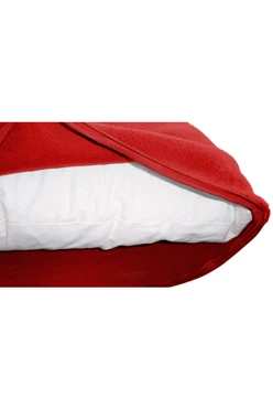 Купить наволочку из флиса 30*30 см, однотонную бордовую