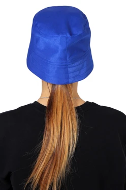 Панама Монако из греты с отстроченными полями, однотонная "Michanic"#2