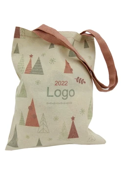 Купить сумку Эко Колор из двунитки 30х40 см "Елочки"