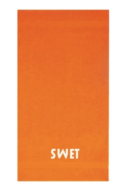 Купить полотенце махровое 70х140 см с вышивкой (Ituma), оранжевое