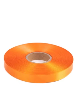 Купить ленту сaтин шириной 15 мм, однотонную оранжевую