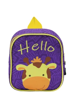 Купить рюкзак детский Твин с жестким каркасом 15х18х9 см, с полной запечаткой "Hello"