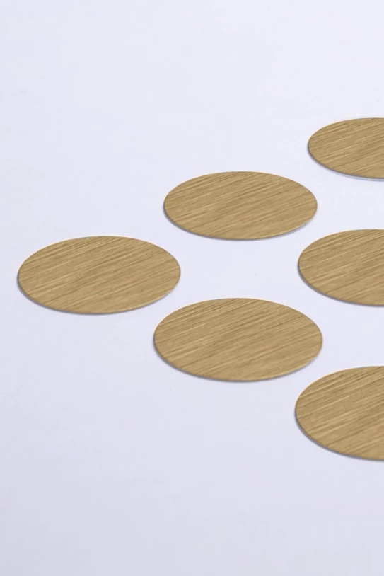 Вкладыш царапанный односторонний 25 мм 0,45 мм 50 шт, золото#2