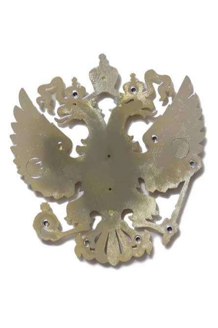 Гербовый орёл РФ 16,5х18 см, металлонапыление#5