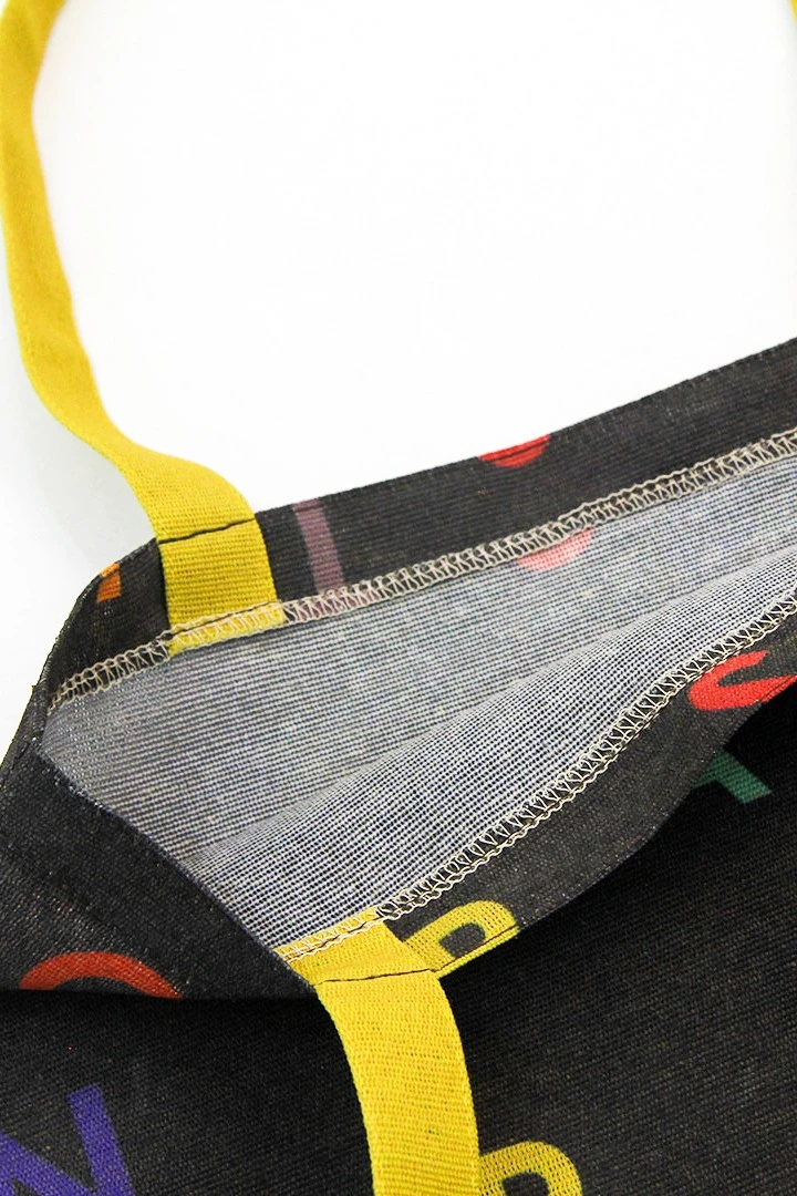 Сумка Эко Колор из двунитки 35х45 см, печать с двух сторон "No plastic"#3