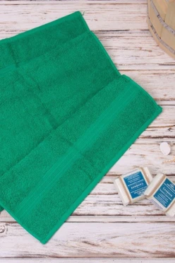 Купить полотенце махровое 40х70 см, ярко-зелёное