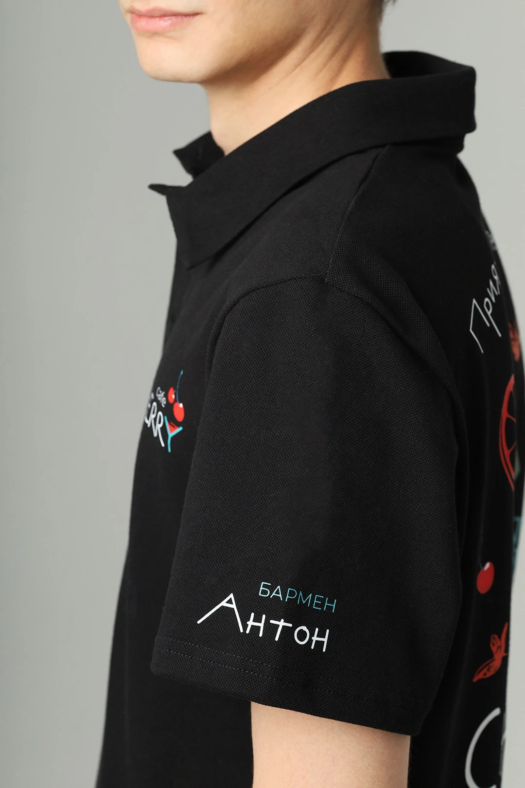 Поло Тейлор унисекс однотонная (хлопок)#3