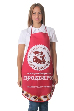 Фартук Аппетит Смайл с круглым низом, с полной запечаткой#2