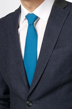 Купить галстук Тайм однотонный голубой