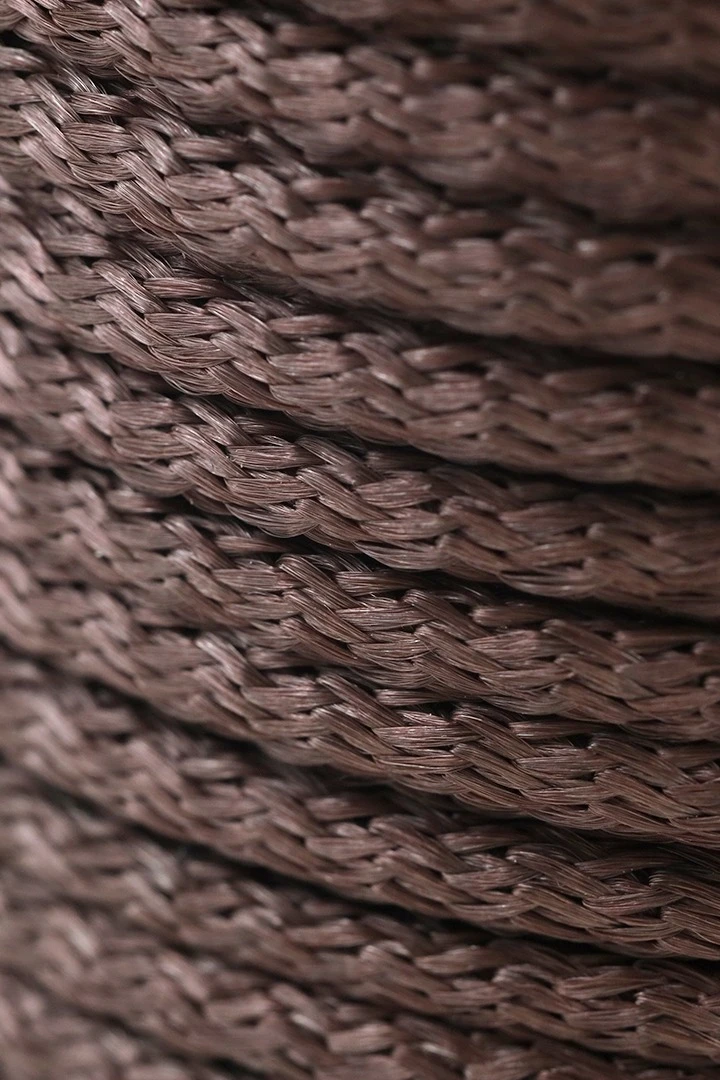 Шнур круглый с сердечником 100% ПЭ, 5 мм коричневый#1