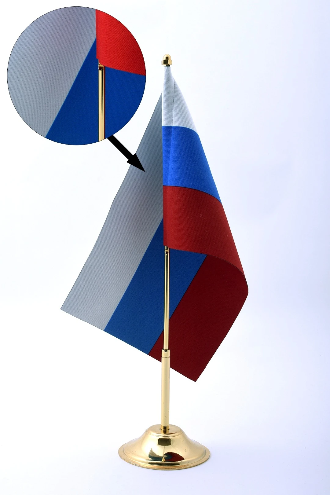 Флажок РФ 15х22 см, блэкаут#1