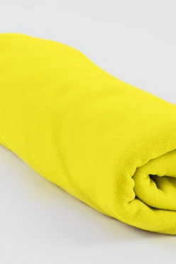 Купить плед Эконом (без обработки) флисовый 160х170 см, однотонный желтый