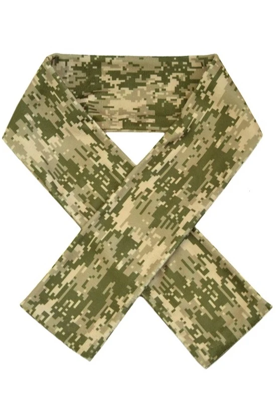 Шарф двухслойный утепленный 15х120 см, с полной запечаткой "Hacks"#5