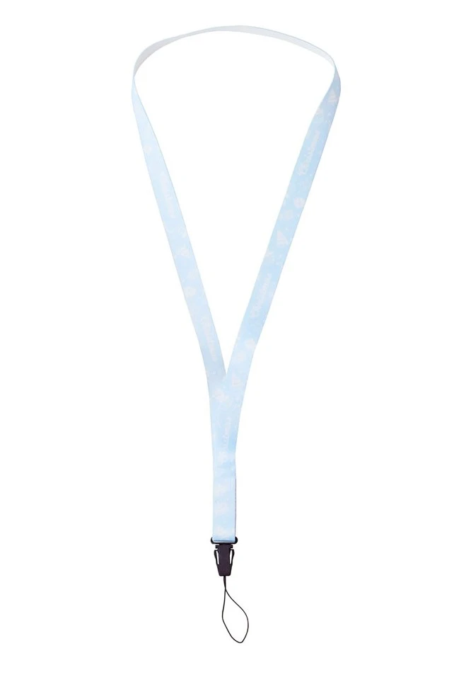 Купить ленту для бейджей атлас ширина 2 см, с фастексом, с печатью