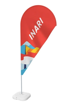 Купить флаг Капля 90х180 см шелк