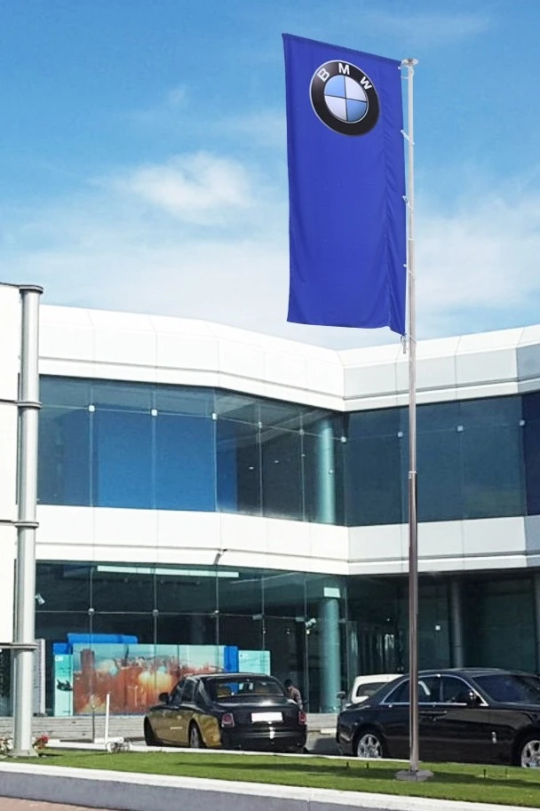 Арендовать флагшток из нержавеющей стали с закрытым механизмом 9 м