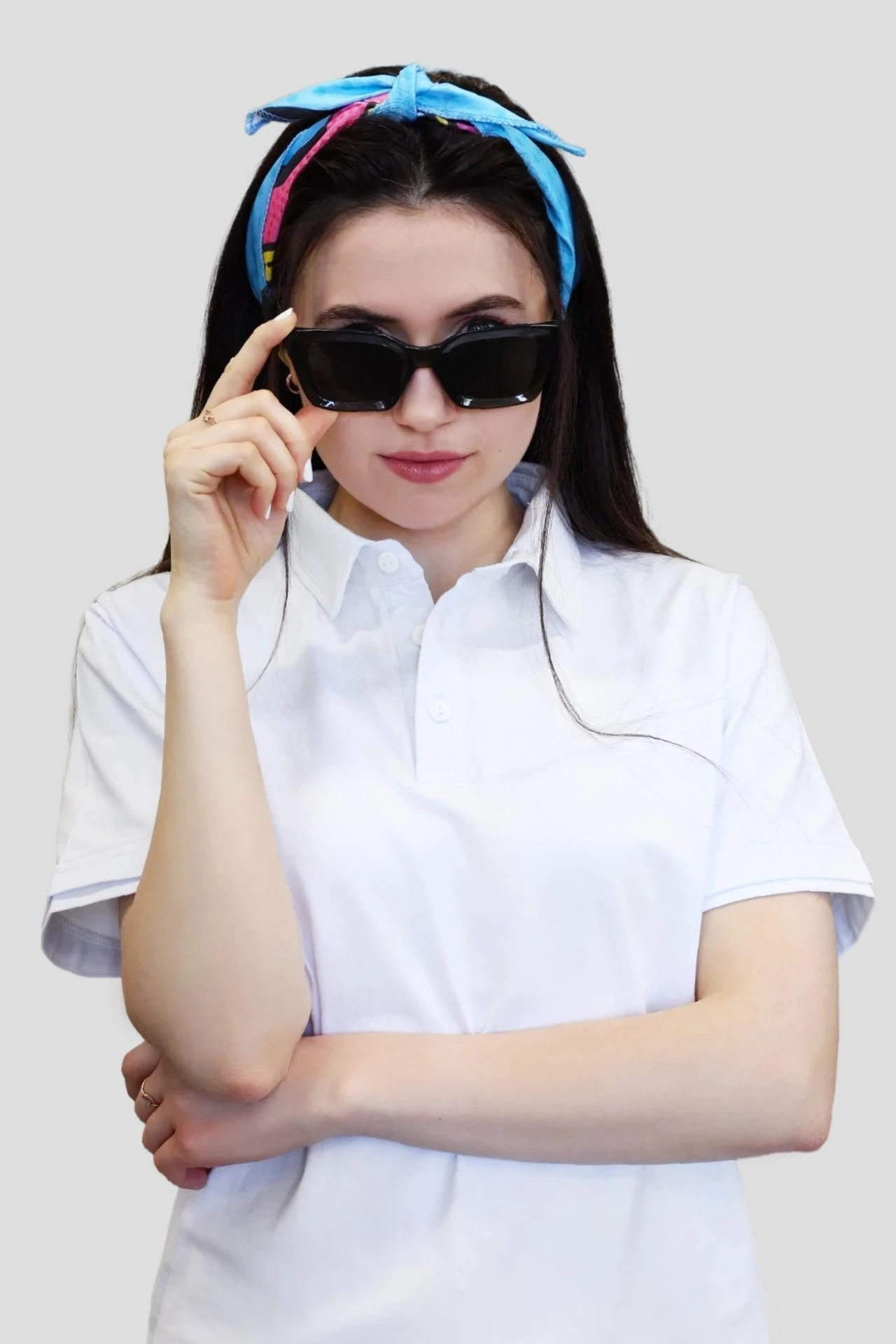 Бандана с полной запечаткой, полиэстер 60х60х90 см#1