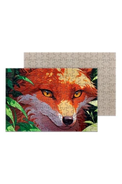 Купить пазл картонный А4 с принтом "Fox" Купить пазл картонный А4 с принтом "Fox"