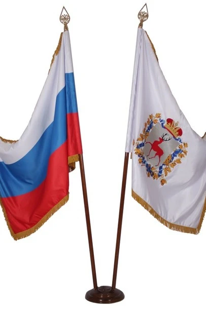 Знамя Нижегородской области вышитое 100х150 см#8 Знамя Нижегородской области вышитое 100х150 см#8