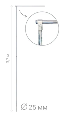 Купить флагшток Бриз Эконом 3,7 м