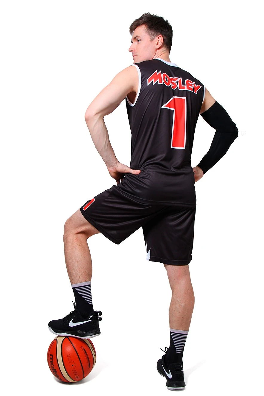 Баскетбольная форма Рассел мужская с полной запечаткой "MOSLEY"#3